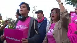 Hofstra University Protest, Presidential Debate 2016 Stock Footage