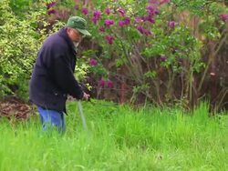 Farmer at work Stock Footage