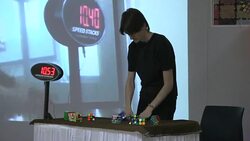 CLEAN : Hungarys Rubiks Cube champion dazzles Pakistani students News Clip
