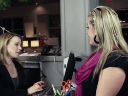 Attractive woman shopping in furniture store Stock Footage