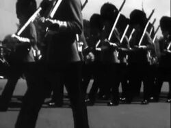 King Haakon VII of Norway Visits England Stock Footage