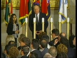 USA: HOLOCAUST REMEMBRANCE DAY CEREMONY News Clip