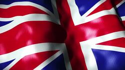 England Flag waving, looping Stock Footage