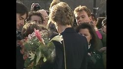 Princess Diana departing Centrepoint News Clip
