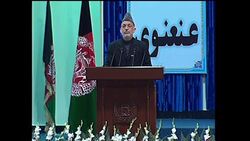 4:3 Karzai addresses major gathering of tribal leaders News Clip