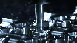 CU Face Milling Process Stock Footage