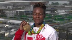 Nicola Adams Posing With Rio 2016 Gold Medal News Clip