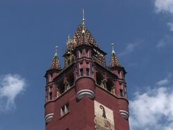 Basel Rathaus (Town Hall) Stock Footage