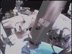 Astronauts put the last big addition on the International Space Station Friday, attaching a new room with an enormous bay window. It was the first of three space walks. Instructional Video