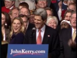 John Kerry wins Iowa caucus News Clip