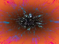 INFINITE ABSTRACT HUMAN SHAPES COMING/GOING. ENDLESS ORANGE SPACE (seamless loopable) Stock Footage