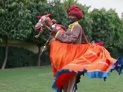 Folk performer Stock Footage