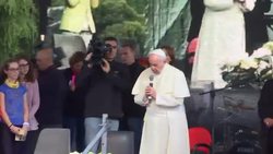Pope makes appearance at Rome Earth Day event News Clip