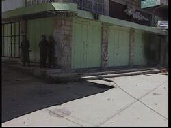 WEST BANK: HEBRON: PALESTINIAN YOUTHS CLASH WITH ISRAELI SOLDIERS News Clip