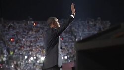 Barack Obama at the 2008 Democratic Convention News Clip