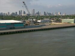 AERIAL WS View of Dock / New Orleans, Louisiana, United States Stock Footage