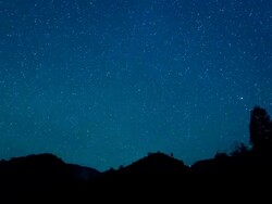 Time-lapse of stars in the sky Stock Footage