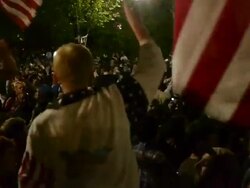 US Reaction to Osama Bin Laden Death Stock Footage