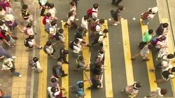 CLEAN : Hong Kong students march on financial district News Clip