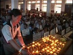 Candlelit vigil held in support of Tibet News Clip