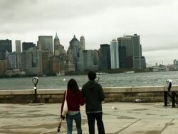 Gloomy, Rainy Weather Descends On New York City Stock Footage