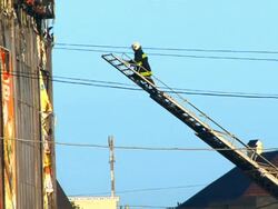 Firefighter in work Stock Footage