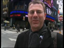 People on streets of New York react to visit by Dalai Lama News Clip