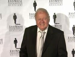 Dick Van Patten at John Wayne Cancer Institute Stock Footage