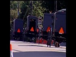 A judge in western Kentucky jailed a group of Amish men Thursday for refusing to mark their horse-drawn buggies with reflective triangles for traffic safety. News Clip