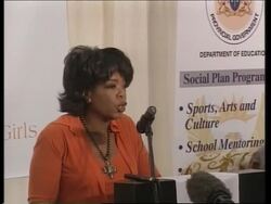 Nelson Mandela and Oprah Winfrey charity action. News Clip