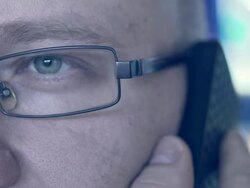 Arguing on the phone Stock Footage