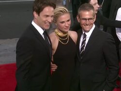 Alan Ball, Michael Lombardo at "True Blood" Seventh and Final Season Premiere Stock Footage