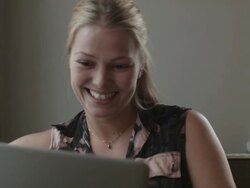 Woman shopping online Stock Footage