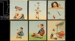 Animated 19th century praxinoscope with six scenes Stock Footage