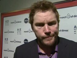 INTERVIEW - Chris Pratt on having a premature baby and supporting March of Dimes at March of Dimes Celebration of Babies Luncheon Honoring Jennifer Lopez in Los Angeles, CA on 12/06/13 Stock Footage