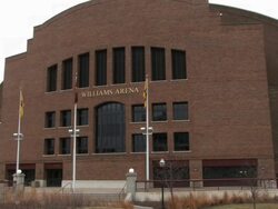 Williams arena, the basketball building located on the campus of the University of Minnesota in Minneapolis  Stock Footage