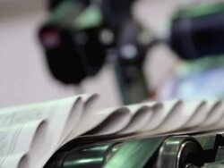 printing of newspapers Stock Footage