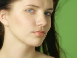 Beauty open eyes Stock Footage