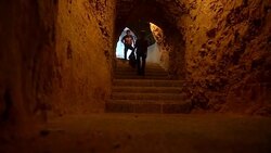 CLEAN : Besieged Syrian kids play with swings made of rockets News Clip