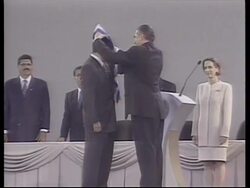 EL SALVADOR: NEW PRESIDENT FRANCISCO FLORES SWORN IN News Clip
