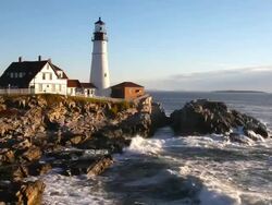 Portland Head Light Stock Footage