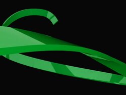 3D Green Stroke Stock Footage