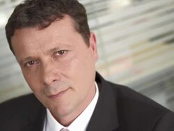 HD: Portrait Of A Happy Businessman Stock Footage