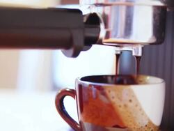 NTSC: Making Espresso Coffee Stock Footage