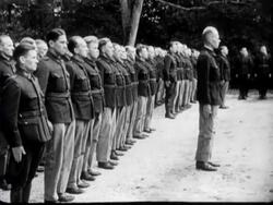 Men are educated in surveying and sports at a vocational training school Stock Footage