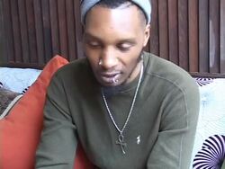 Del the Funky Homosapien Interview (clip 17) Stock Footage