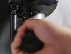 Setting up the Coffee Machine Stock Footage