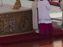 B-ROLL - The Inauguration Mass For Pope Francis at St. Peter's Square on March 19, 2013 in Vatican City, Vatican. (Footage by Giulio Origlia/Getty Images) Stock Footage