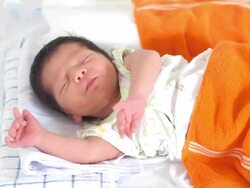 Sleeping baby Stock Footage