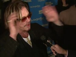 Celebrity Profile: Mickey Rourke Stock Footage